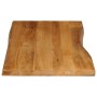 Tablero de mesa borde natural madera maciza mango 120x60x3,8 cm de , Tableros para mesas - Ref: Foro24-370792, Precio: 113,07...