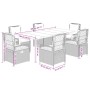 Set comedor de jardín 7 pzas con cojines ratán sintético beige de , Conjuntos de jardín - Ref: Foro24-3263025, Precio: 824,77...