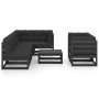 Muebles de jardín 8 pzas y cojines madera maciza pino de vidaXL, Conjuntos de jardín - Ref: Foro24-3076703, Precio: 904,64 €,...