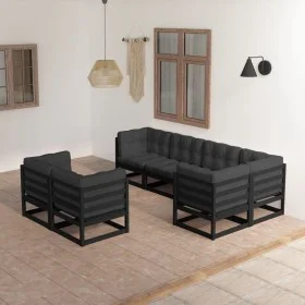 Juego de muebles de jardín 7 pzas y cojines madera maciza pino de vidaXL, Conjuntos de jardín - Ref: Foro24-3076698, Precio: ...
