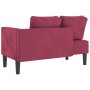 Sofá diván con cojines terciopelo rojo tinto de , Divanes - Ref: Foro24-4007575, Precio: 167,77 €, Descuento: %