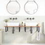 Encimera tocador de baño madera acacia sin tratar 120x50x2 cm de , Tocadores de baño - Ref: Foro24-3279664, Precio: 67,98 €, ...