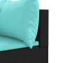 Set de sofás de jardín con cojines 9 pzas ratán sintético negro de , Conjuntos de jardín - Ref: Foro24-3308300, Precio: 656,7...