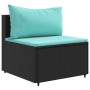 Set de sofás de jardín con cojines 9 pzas ratán sintético negro de , Conjuntos de jardín - Ref: Foro24-3308316, Precio: 669,1...
