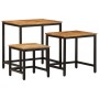 Mesas apilables 3 piezas madera maciza de mango rugosa de , Mesas auxiliares - Ref: Foro24-376042, Precio: 102,02 €, Descuent...