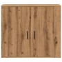 Aparador madera de ingeniería roble artesanal 80x33x70 cm de , Aparadores - Ref: Foro24-857074, Precio: 74,64 €, Descuento: %