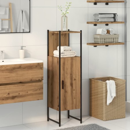 Armario de baño madera ingeniería roble artisan 33x33x120,5 cm de , Tocadores de baño - Ref: Foro24-857707, Precio: 72,96 €, ...