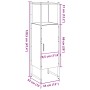 Armario de baño madera ingeniería roble artisan 33x33x120,5 cm de , Tocadores de baño - Ref: Foro24-857707, Precio: 72,96 €, ...