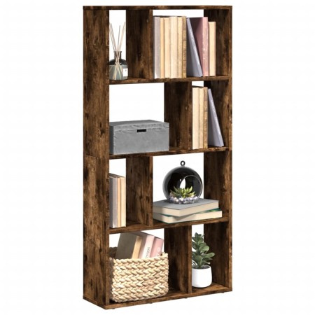 Estantería madera de ingeniería roble ahumado 60x20x120 cm de , Librerías y estanterías - Ref: Foro24-858151, Precio: 60,80 €...