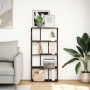 Estantería madera de ingeniería roble ahumado 60x20x120 cm de , Librerías y estanterías - Ref: Foro24-858151, Precio: 60,80 €...