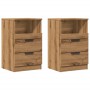 Mesitas noche 2 uds madera ingeniería roble artisan 40x36x65 cm de , Mesitas de noche - Ref: Foro24-856847, Precio: 132,91 €,...