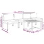 Set muebles de jardín 5 pzas y cojines aluminio gris antracita de , Conjuntos de jardín - Ref: Foro24-3107786, Precio: 853,57...