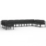 Set muebles de jardín 10 pzas y cojines aluminio gris antracita de , Conjuntos de jardín - Ref: Foro24-3107816, Precio: 1,00 ...