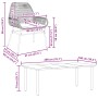 Juego de comedor de jardín 7 pzas con cojines ratán PE marrón de , Conjuntos de jardín - Ref: Foro24-3334574, Precio: 580,99 ...