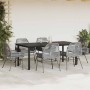 Juego comedor jardín 7 pzas cojines ratán sintético vidrio gris de , Conjuntos de jardín - Ref: Foro24-3334581, Precio: 555,3...