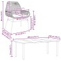 Juego comedor jardín 7 pzas cojines ratán sintético vidrio gris de , Conjuntos de jardín - Ref: Foro24-3334581, Precio: 555,3...