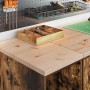 Armarios 2 uds para garaje madera ingeniería roble ahumado | Foro24.es | Tu tienda online para hogar, jardín y más Foro24.es