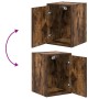 Armarios 2 uds para garaje madera ingeniería roble ahumado | Foro24.es | Tu tienda online para hogar, jardín y más Foro24.es