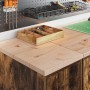 Armarios 2 uds para garaje madera ingeniería roble ahumado | Foro24.es | Tu tienda online para hogar, jardín y más Foro24.es