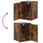 Armarios 2 uds para garaje madera ingeniería roble ahumado | Foro24.es | Tu tienda online para hogar, jardín y más Foro24.es