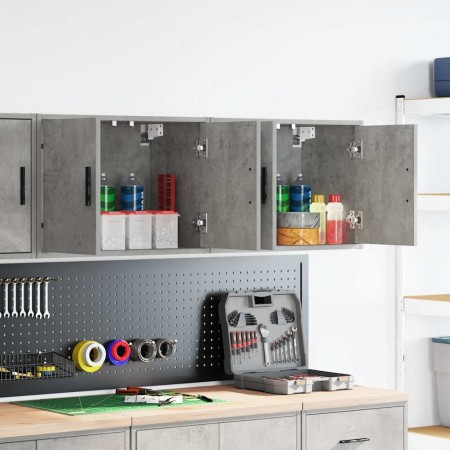 Armarios de pared 2 uds para garaje madera de ingeniería de , Armarios industriales - Ref: Foro24-860650, Precio: 83,78 €, De...