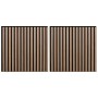 Paneles acústicos de pared 2 uds listones 60,5x60 cm de , Recubrimiento de paredes - Ref: Foro24-42002580, Precio: 50,11 €, D...