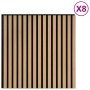Paneles acústicos de pared 8 uds listones 60,5x60 cm de , Recubrimiento de paredes - Ref: Foro24-42002582, Precio: 150,61 €, ...