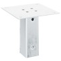 Bases para postes cuadradas 4 uds. Plata 51x51 mm de , Postes de cerca - Ref: Foro24-42000002, Precio: 18,46 €, Descuento: %