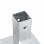 Bases para postes cuadradas 4 uds. Plata 51x51 mm de , Postes de cerca - Ref: Foro24-42000002, Precio: 18,46 €, Descuento: %