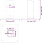 Bases para postes cuadradas 4 uds. Plata 51x51 mm de , Postes de cerca - Ref: Foro24-42000002, Precio: 18,46 €, Descuento: %