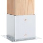 Bases para postes cuadradas 4 uds. Plata 141x141 mm de , Postes de cerca - Ref: Foro24-42000016, Precio: 34,36 €, Descuento: %