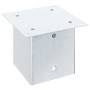 Bases para postes cuadradas 4 uds. Plata 141x141 mm de , Postes de cerca - Ref: Foro24-42000016, Precio: 34,36 €, Descuento: %