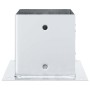 Bases para postes cuadradas 4 uds. Plata 141x141 mm de , Postes de cerca - Ref: Foro24-42000016, Precio: 34,36 €, Descuento: %