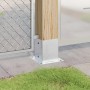 Bases para postes cuadradas 4 uds. Plata 121x121 mm | Foro24.es | Tu tienda online para hogar, jardín y más Foro24.es
