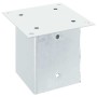 Bases para postes cuadradas 4 uds. Plata 121x121 mm | Foro24.es | Tu tienda online para hogar, jardín y más Foro24.es