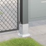 Bases para postes cuadradas 12 uds. Plata 81x81 mm de , Postes de cerca - Ref: Foro24-42000009, Precio: 61,95 €, Descuento: -5%%