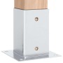 Bases para postes cuadradas 12 uds. Plata 81x81 mm de , Postes de cerca - Ref: Foro24-42000009, Precio: 61,95 €, Descuento: -5%%