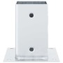 Bases para postes cuadradas 12 uds. Plata 81x81 mm de , Postes de cerca - Ref: Foro24-42000009, Precio: 61,95 €, Descuento: -5%%