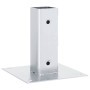 Bases para postes cuadradas 4 uds. Plata 46x46 mm de , Postes de cerca - Ref: Foro24-42000000, Precio: 23,97 €, Descuento: %
