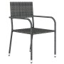 Juego de comedor para jardín 9 piezas gris de , Conjuntos de jardín - Ref: Foro24-3099588, Precio: 408,99 €, Descuento: -5%%