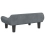 Sofá para niños de terciopelo gris oscuro 70x40x24 cm de , Mobiliario para bebés y niños pequeños - Ref: Foro24-3196351, Prec...