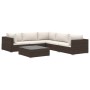 Set muebles de jardín 6 piezas y cojines ratán sintético marrón de , Conjuntos de jardín - Ref: Foro24-46769, Precio: 630,60 ...