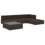 Set muebles de jardín 5 piezas y cojines ratán sintético marrón de , Conjuntos de jardín - Ref: Foro24-46781, Precio: 466,56 ...