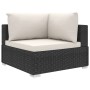 Set de muebles de jardín 9 pzas y cojines ratán sintético negro de , Conjuntos de jardín - Ref: Foro24-46774, Precio: 822,99 ...