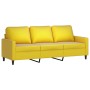 Sofá de 3 plazas con taburete terciopelo amarillo 180 cm de , Sofás - Ref: Foro24-3201061, Precio: 300,98 €, Descuento: %