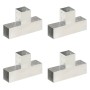 Conectores de postes en T 4 uds metal galvanizado 81x81 mm de , Postes de cerca - Ref: Foro24-145464, Precio: 63,53 €, Descue...