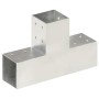 Conectores de postes en T 4 uds metal galvanizado 81x81 mm de , Postes de cerca - Ref: Foro24-145464, Precio: 63,53 €, Descue...