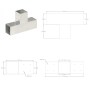 Conectores de postes en T 4 uds metal galvanizado 81x81 mm de , Postes de cerca - Ref: Foro24-145464, Precio: 63,53 €, Descue...