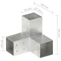 Conectores de postes en Y 4 uds metal galvanizado 81x81 mm de , Postes de cerca - Ref: Foro24-145466, Precio: 76,01 €, Descue...