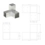 Conectores de postes en Y 4 uds metal galvanizado 81x81 mm de , Postes de cerca - Ref: Foro24-145466, Precio: 76,01 €, Descue...